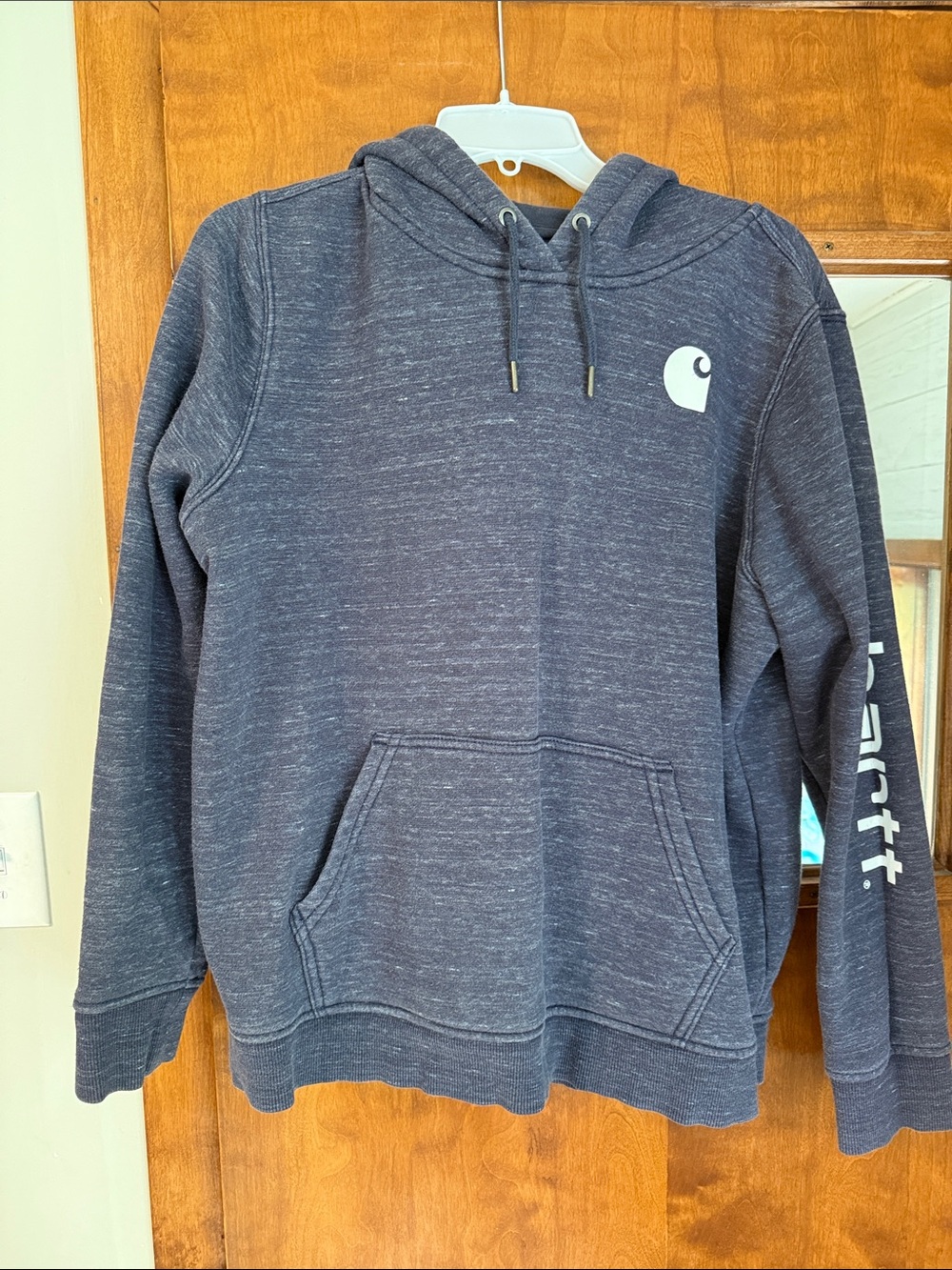 Carhartt Womens Heather Purple Pullover Hoodie